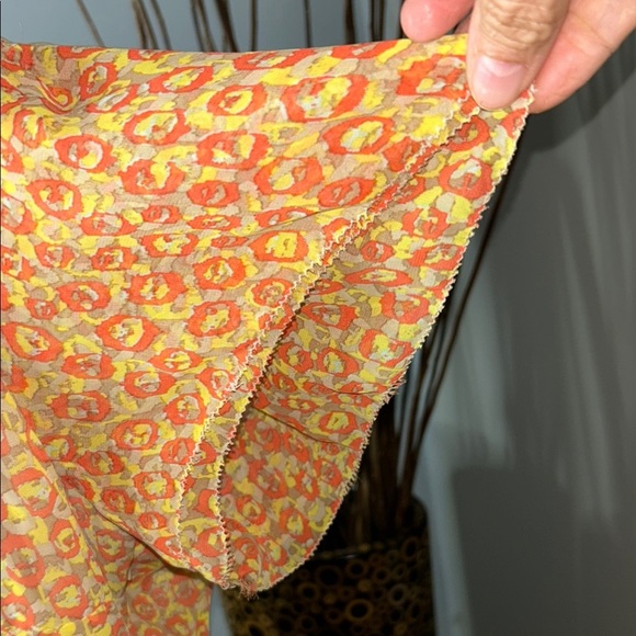 Attention Orange Flutter Sleeve Relaxed Blouse - Picture 3 of 8